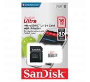 Micro SDHC 16GB Sandisk (Classe 10)